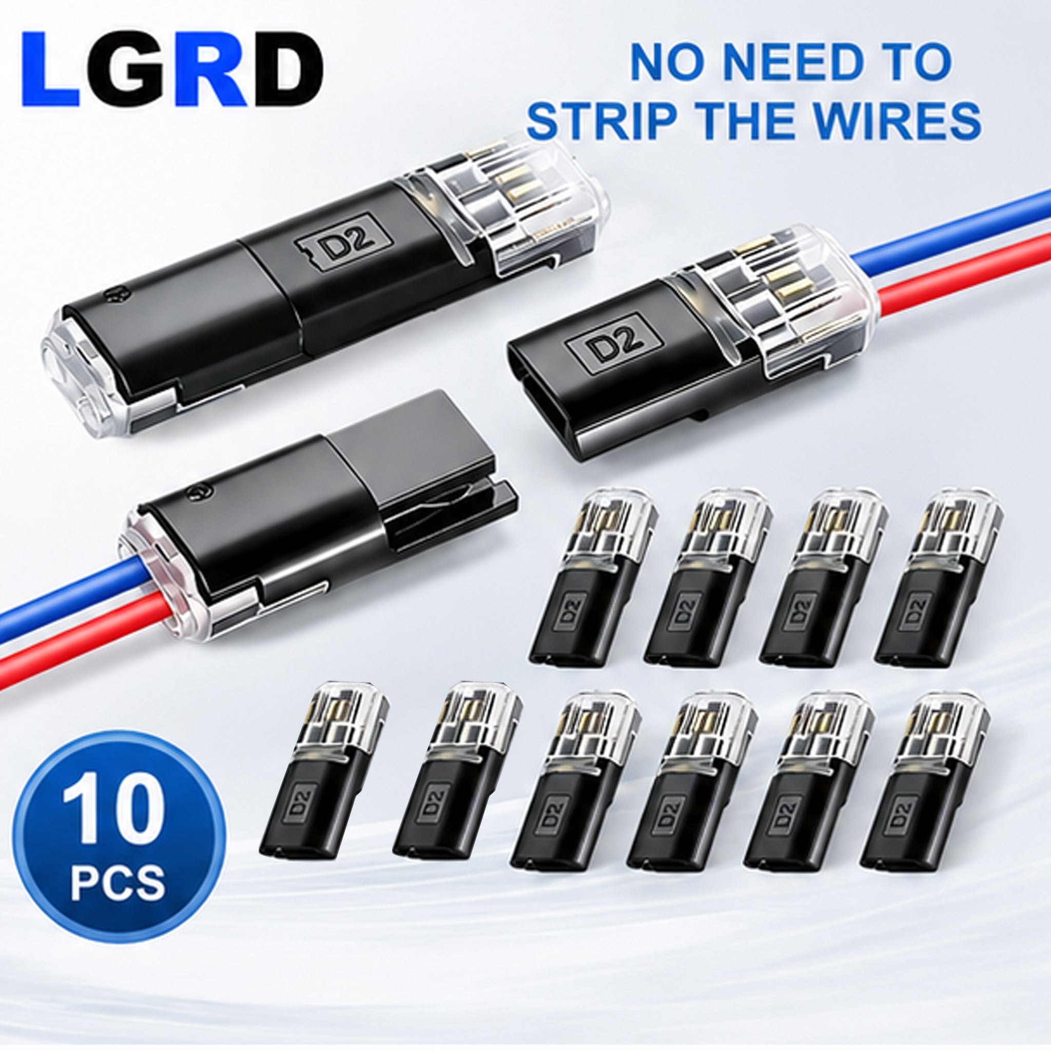 LGRD D1 D2 NO-STRIP QUICK CONNECTOR TERMINAL,1P/2P