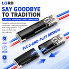 LGRD D2 Quick Connect Terminals, Dual Package Sizes for Batch Purchasing, Suitable for Long-Term Home Renovation Orders, Outdoor Landscape Engineering and Indoor Lamp Layout Construction Work