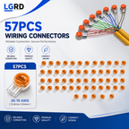LGRD K2 Insulated Wire Connectors, 27PCS & 57PCS Crimp Splicing Terminals, Reliable Compact for Automotive Wiring Home Telephone Network Cable Repair