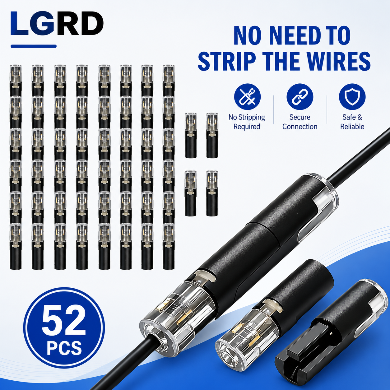 LGRD D1 D2 NO-STRIP QUICK CONNECTOR TERMINAL,1P/2P