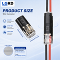 LGRD D2 Quick Connect Terminals, Dual Package Sizes for Batch Purchasing, Suitable for Long-Term Home Renovation Orders, Outdoor Landscape Engineering and Indoor Lamp Layout Construction Work