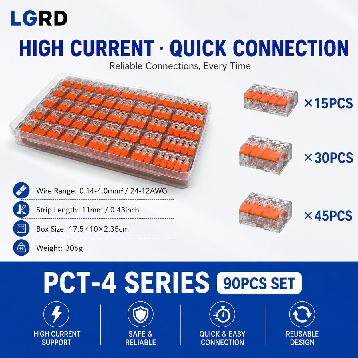PCT-41 Series Lever Quick Connector Terminal