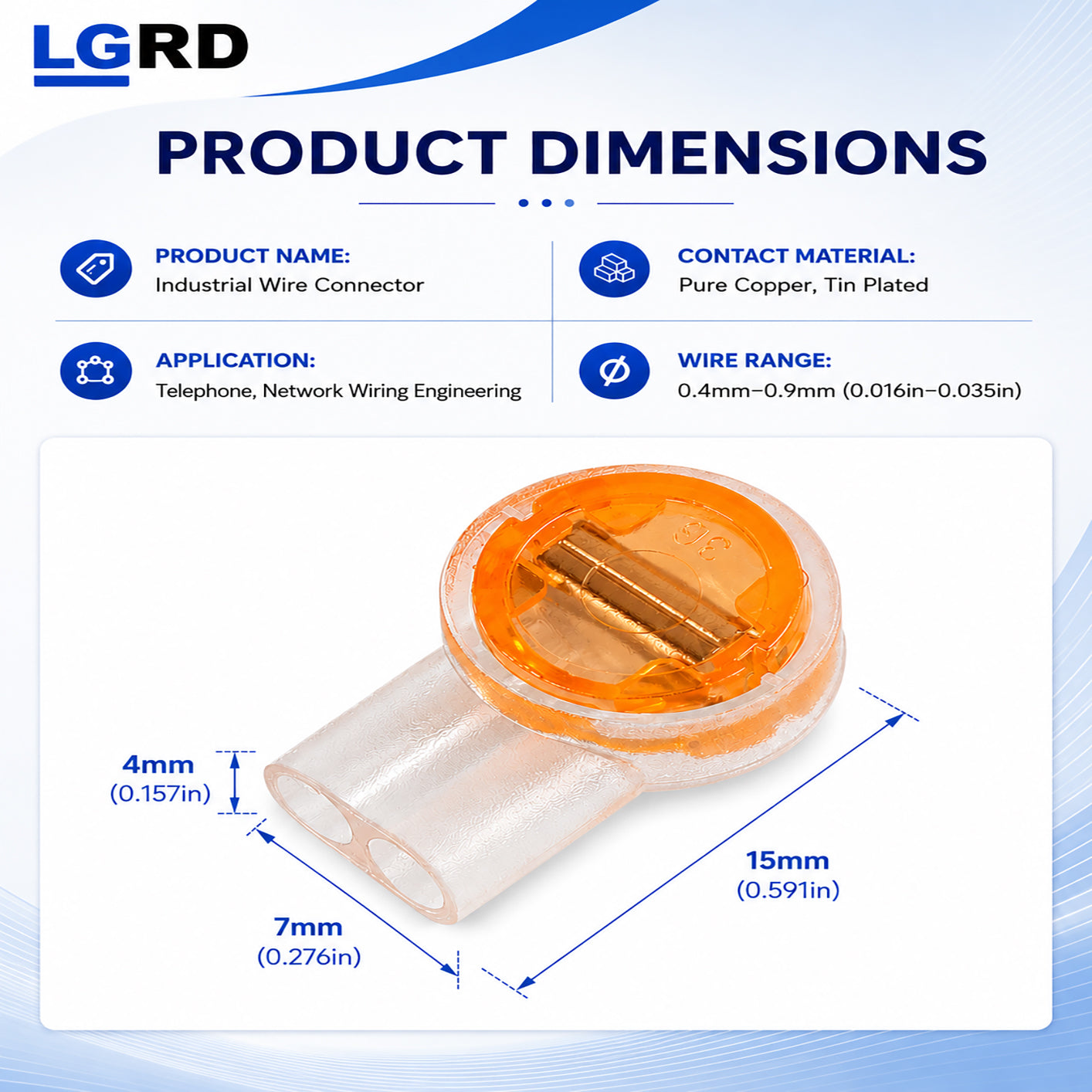 LGRD K2 Insulated Wire Connectors, 27PCS & 57PCS Crimp Splicing Terminals, Reliable Compact for Automotive Wiring Home Telephone Network Cable Repair
